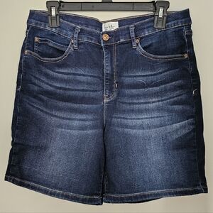 Nicole Miller Dark Blue Jean Shorts